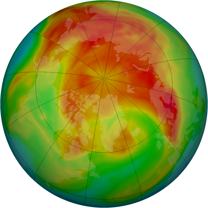 Arctic ozone map for 10 April 2006